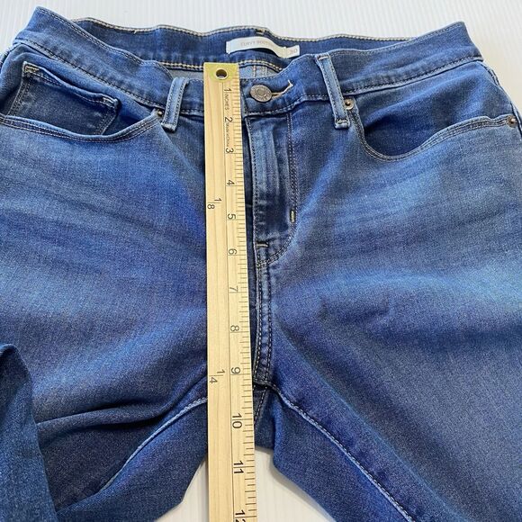 Levi's Curvy Bootcut Women's Mid Rise Blue Denim Jeans size 30x30 - Picture 7 of 10